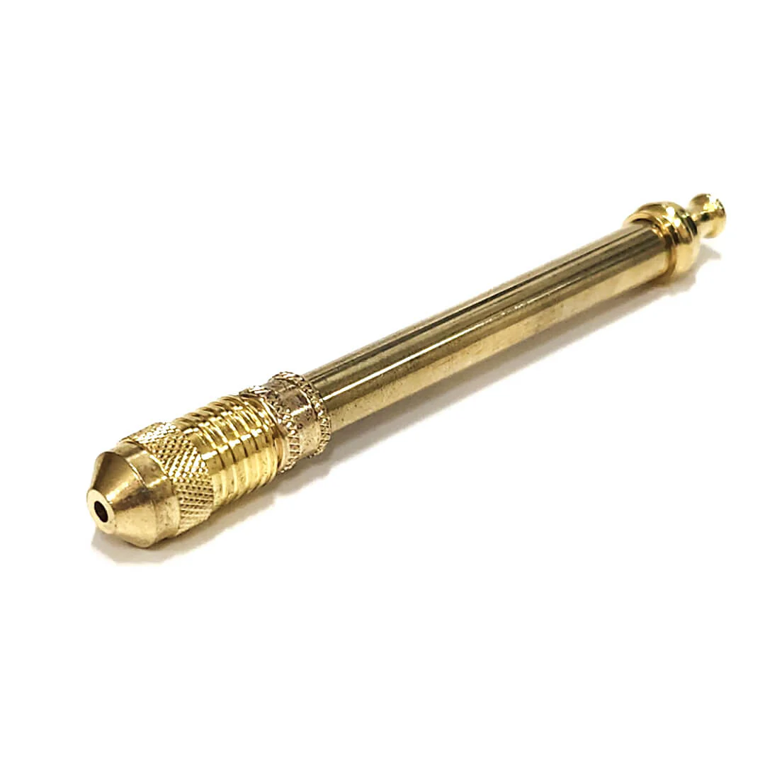 BRASS SMOKELESS PIPE 8cm - Image 2
