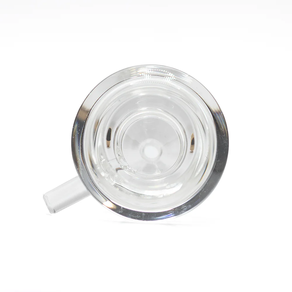 Glass Cone Large Hourglass Clear 18mm with Straight Handle - Image 2