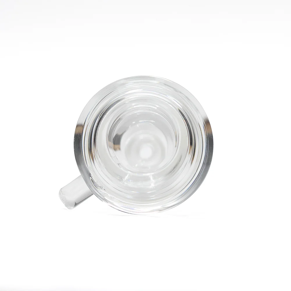 Glass Cone Small Hourglass Clear 14mm with Straight Handle - Image 2