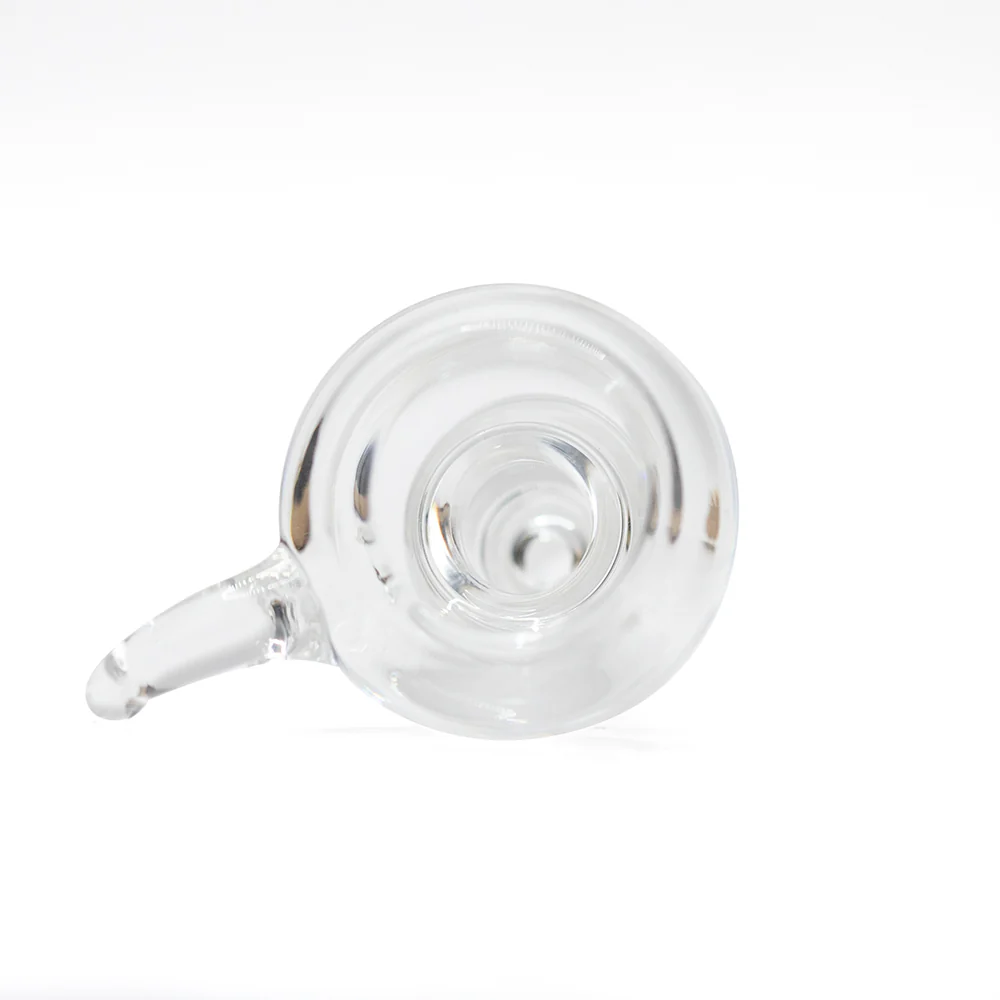 Glass Cone Clear 14mm Curve Handle Ridge - Image 2