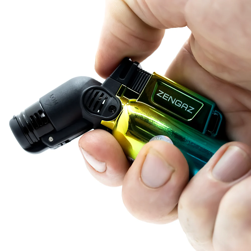 ANGLED JET LIGHTER - MIRROR FINISH - ASST COLOUR - Image 3