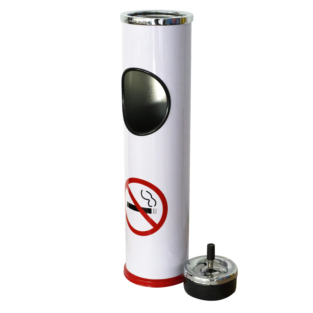 ASHTRAY - 60CM NO SMOKING SYMBOL WHITE - Image 3