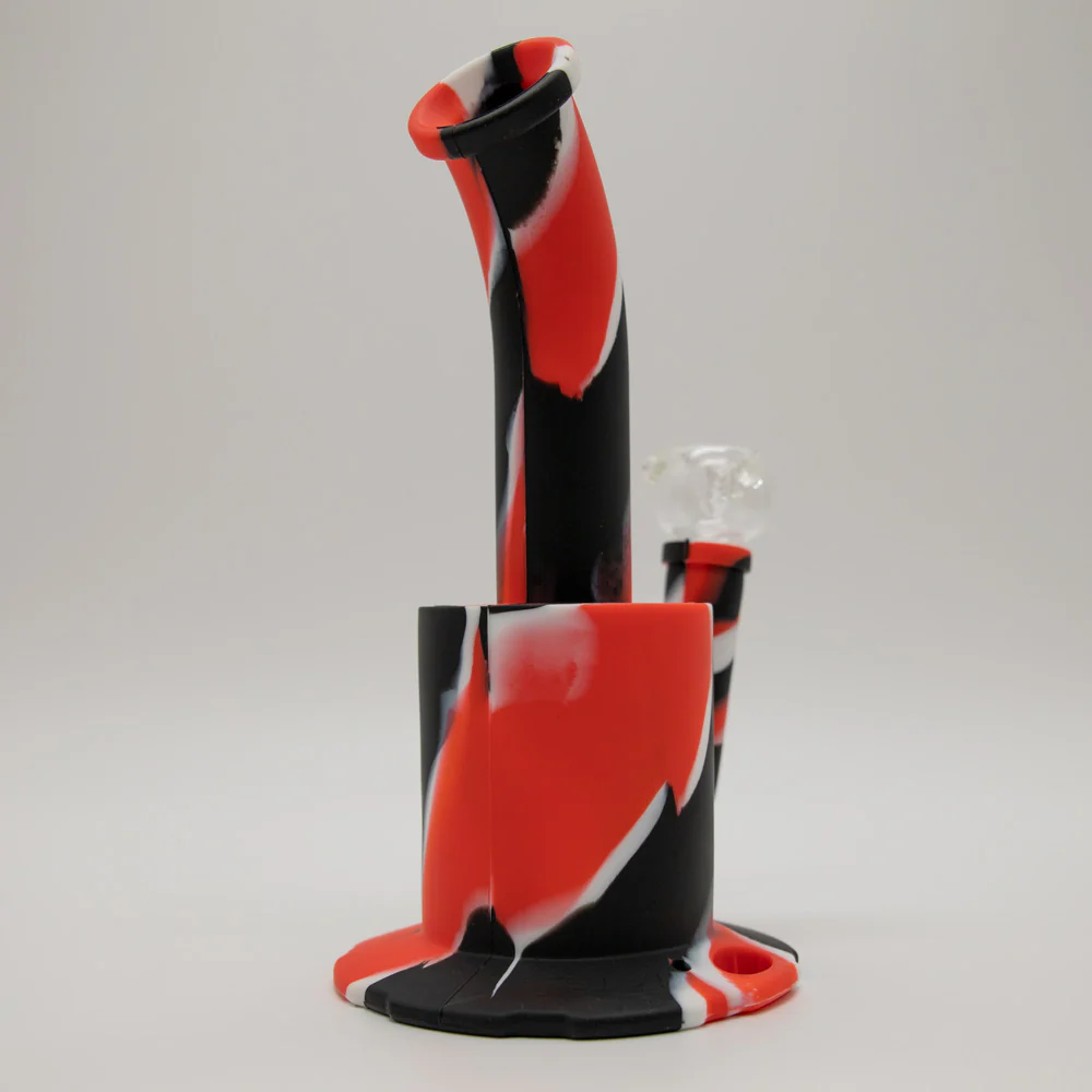 Bender Silicone Bong - Black White Red - Image 7