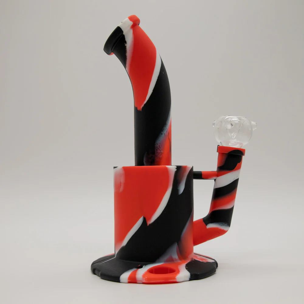 Bender Silicone Bong - Black White Red - Image 8