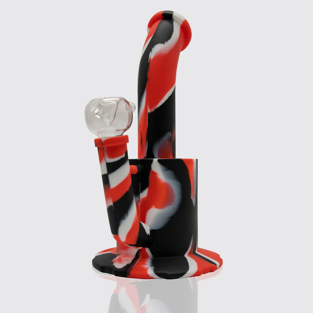 Bender Silicone Bong - Black White Red - Image 9