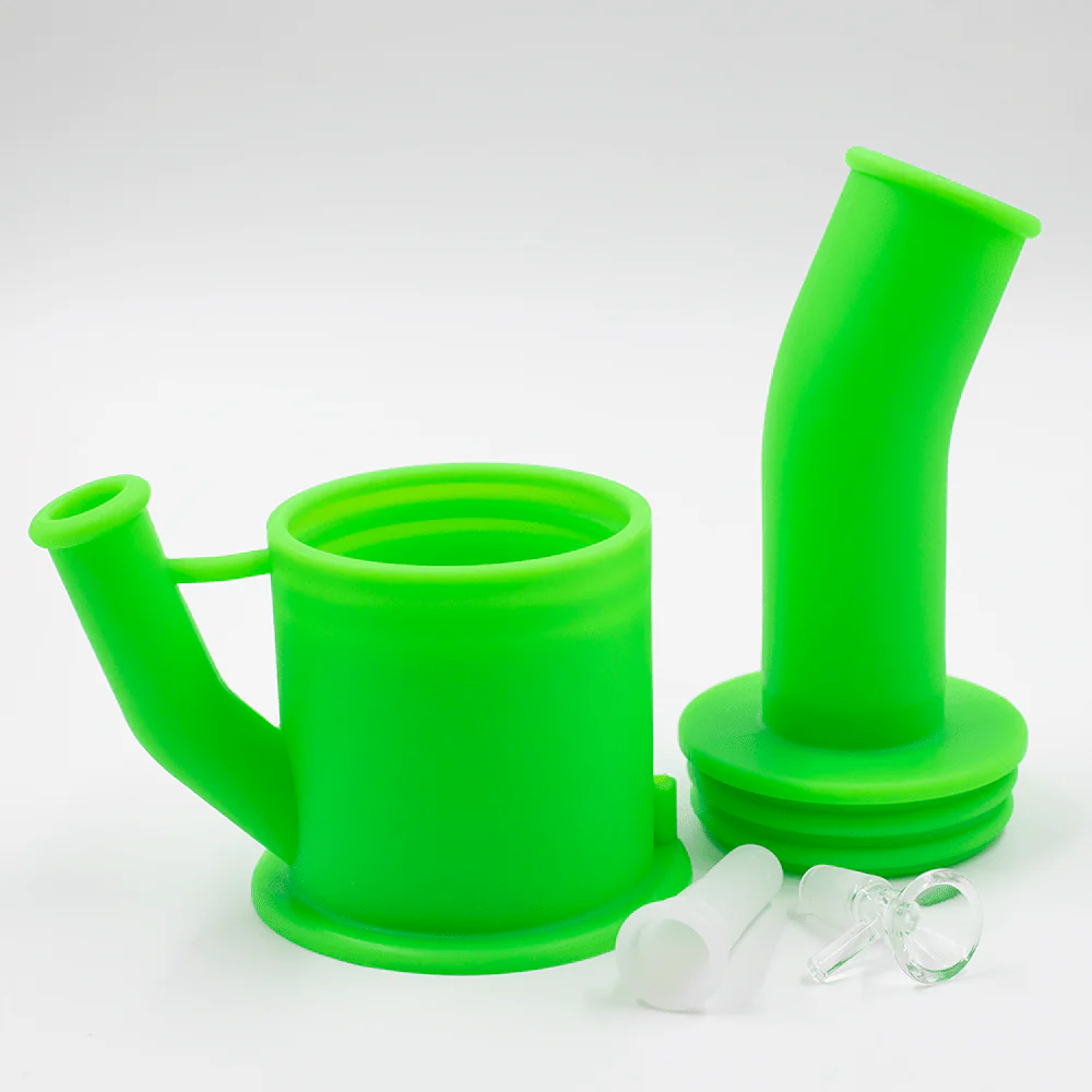 Bent Short Stack Silicone Bong - Image 10