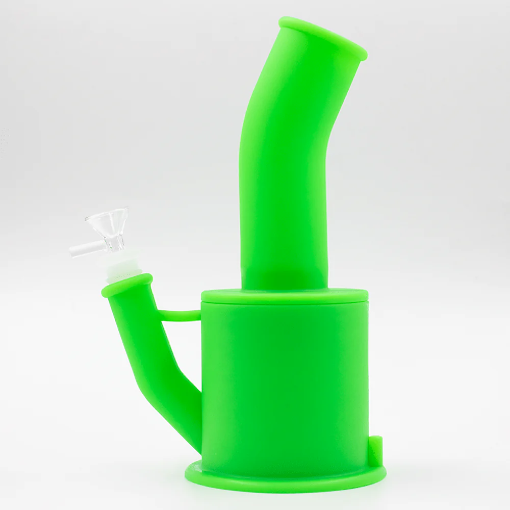 Bent Short Stack Silicone Bong - Image 11