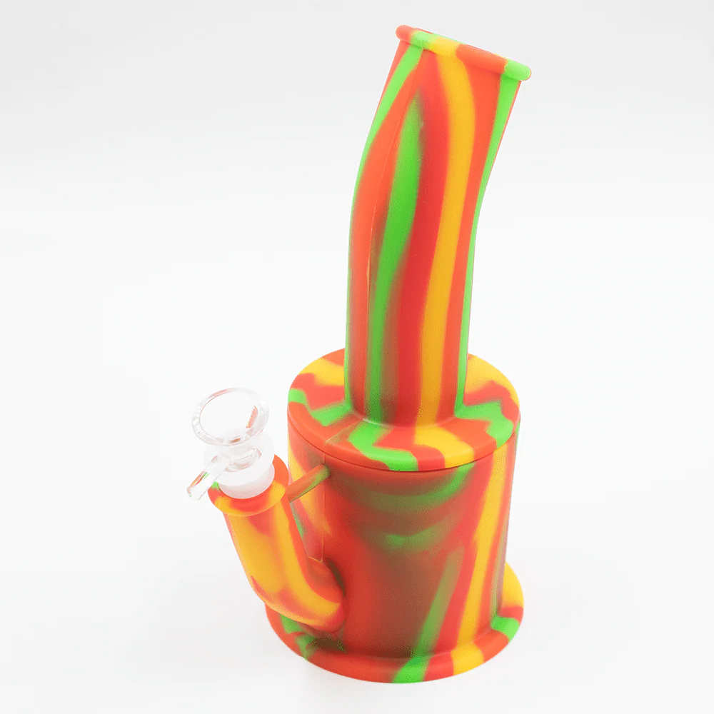 Bent Short Stack Silicone Bong - Image 15