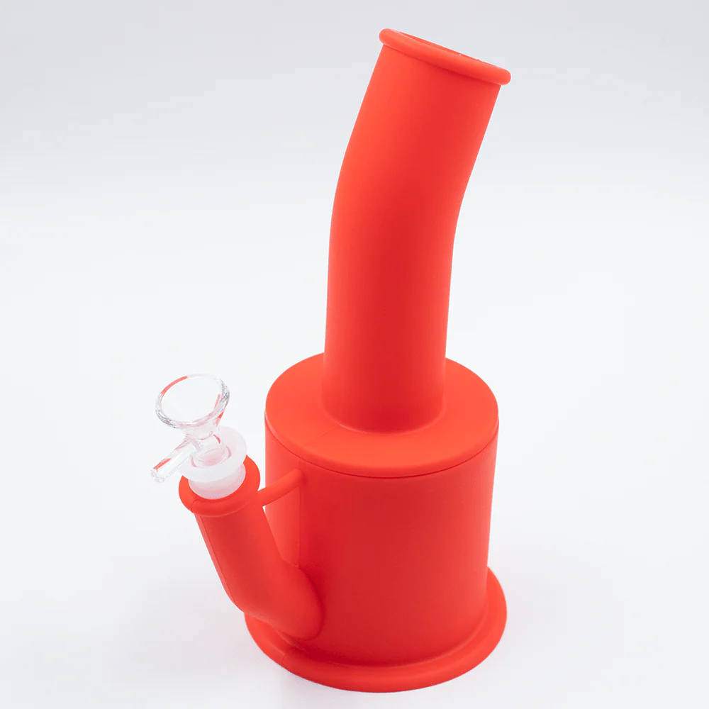 Bent Short Stack Silicone Bong - Image 17