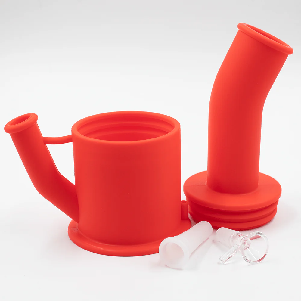 Bent Short Stack Silicone Bong - Image 18