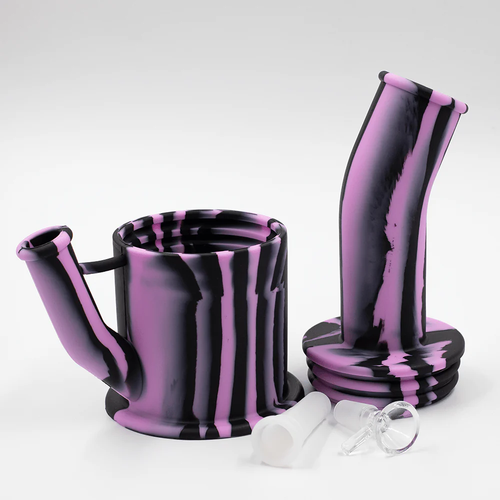 Bent Short Stack Silicone Bong - Image 2
