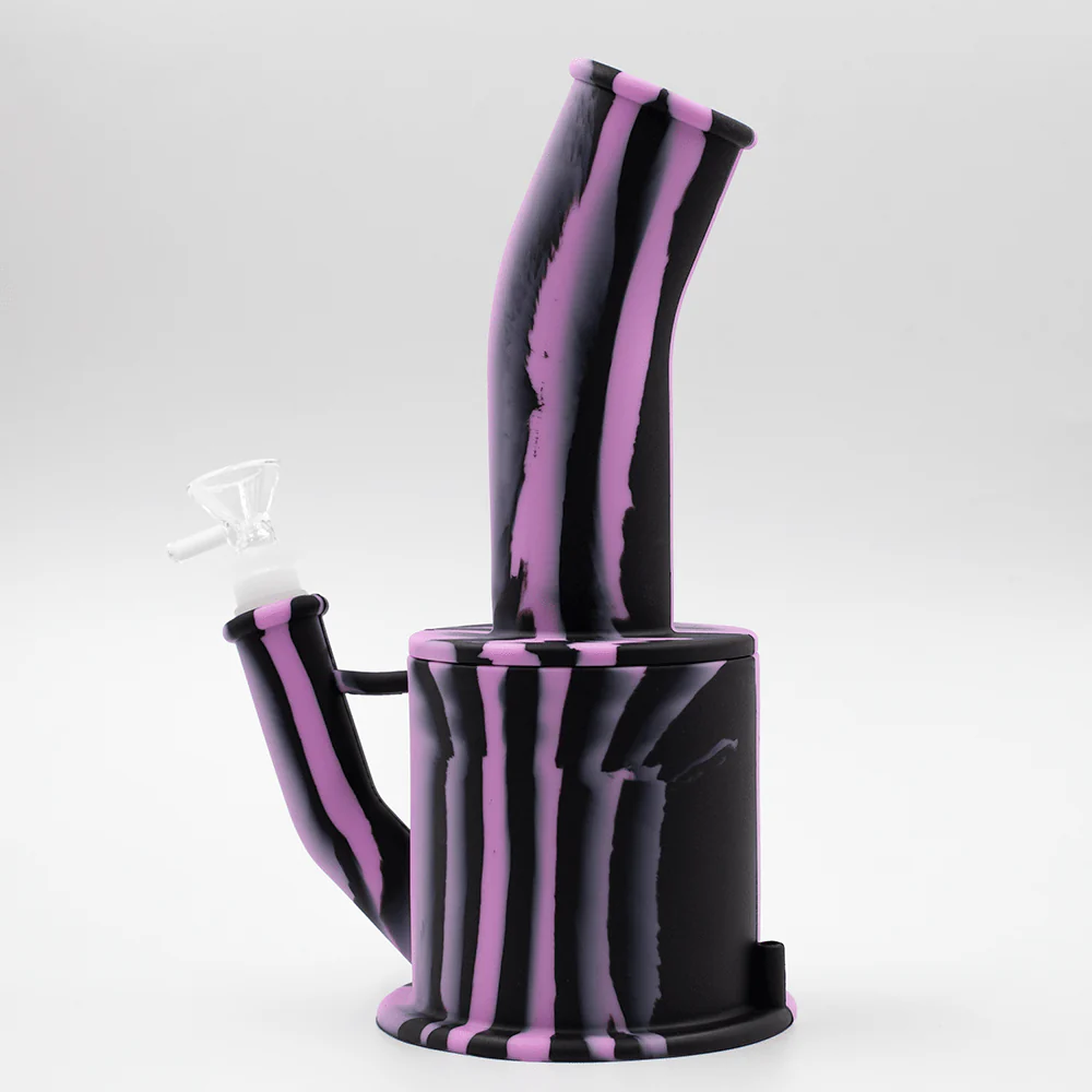 Bent Short Stack Silicone Bong - Image 3