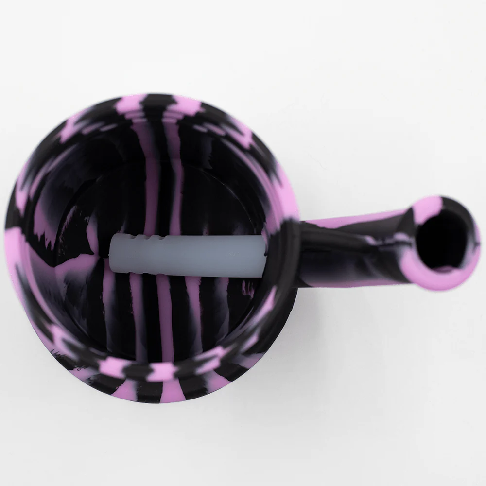 Bent Short Stack Silicone Bong - Image 4