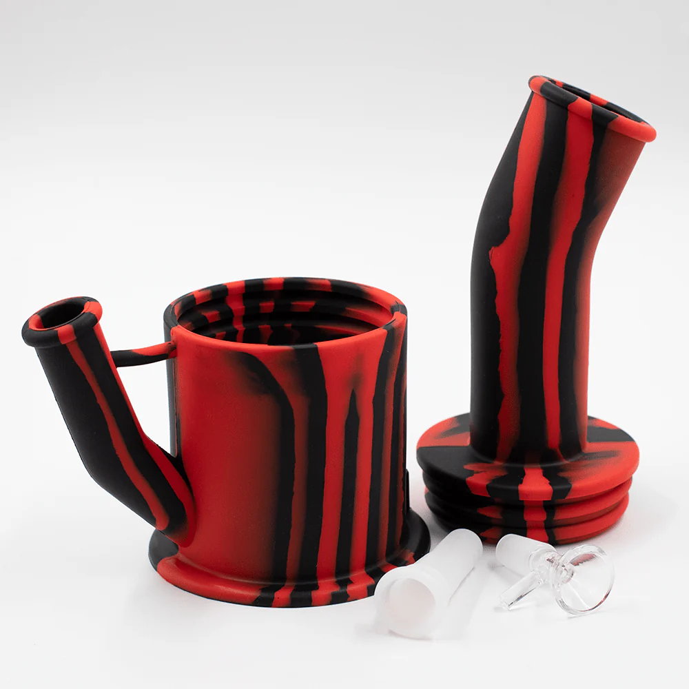 Bent Short Stack Silicone Bong - Image 6