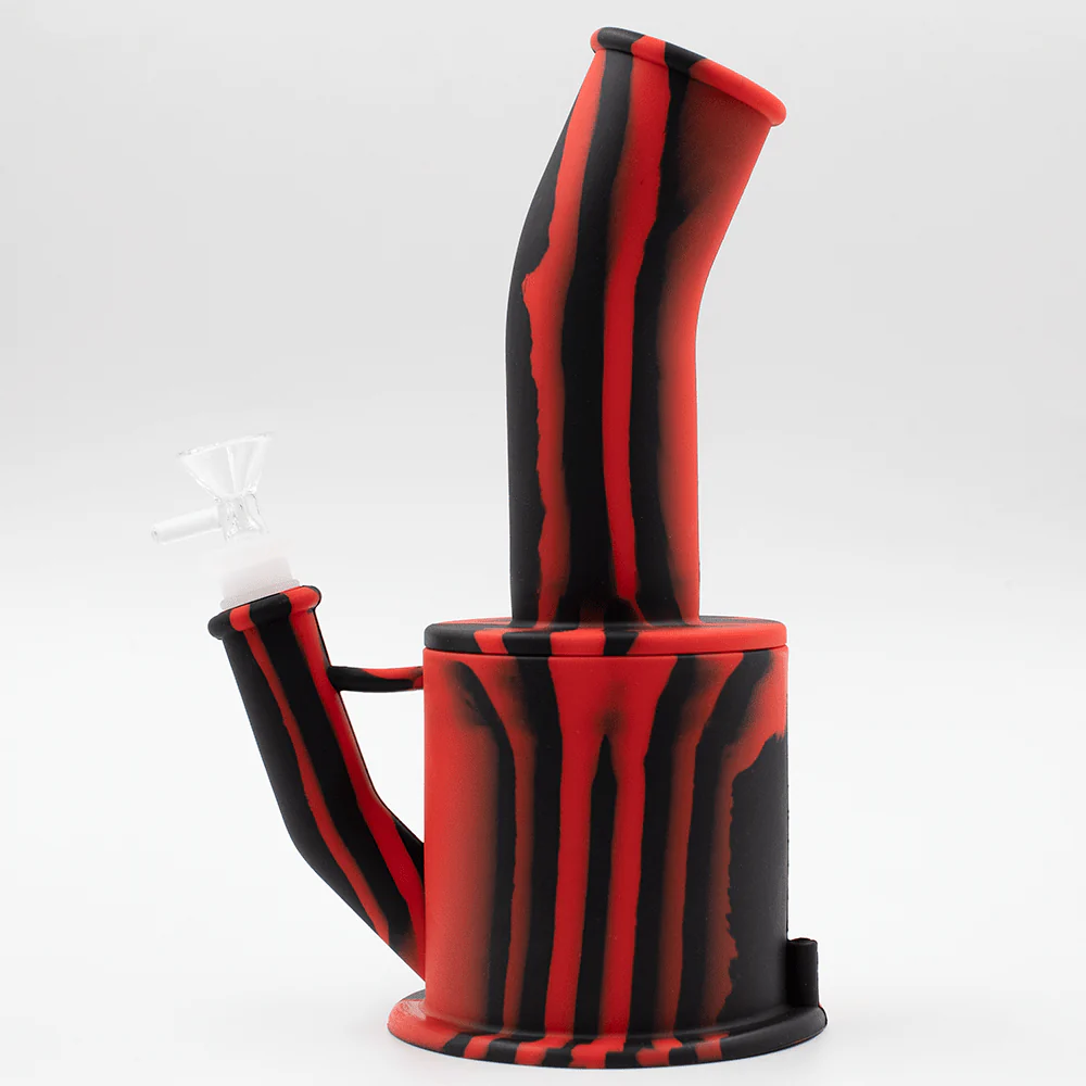 Bent Short Stack Silicone Bong - Image 7