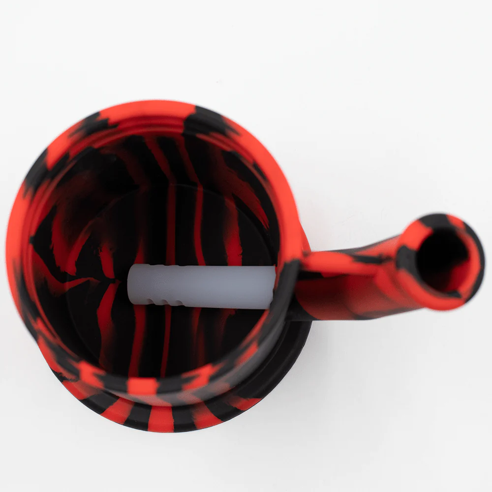 Bent Short Stack Silicone Bong - Image 8