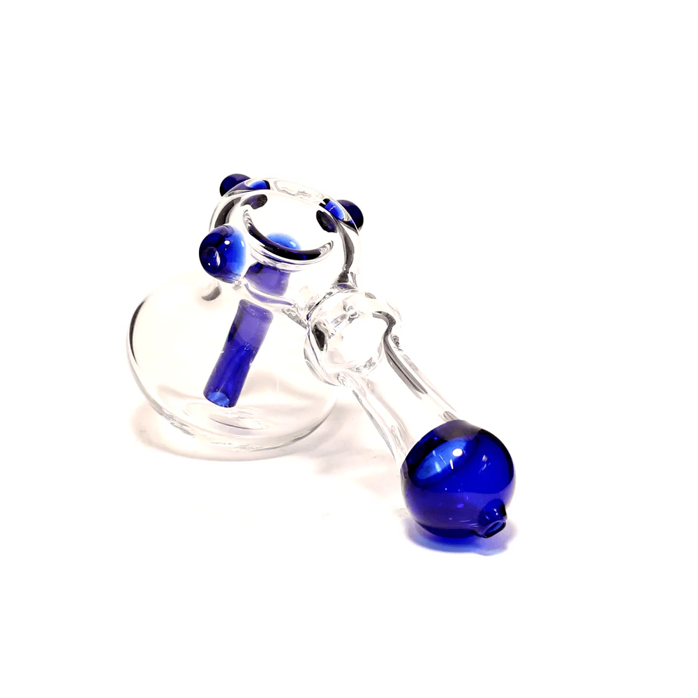 BLUE TIP GLASS HAMMER PIPE - SML - Image 3