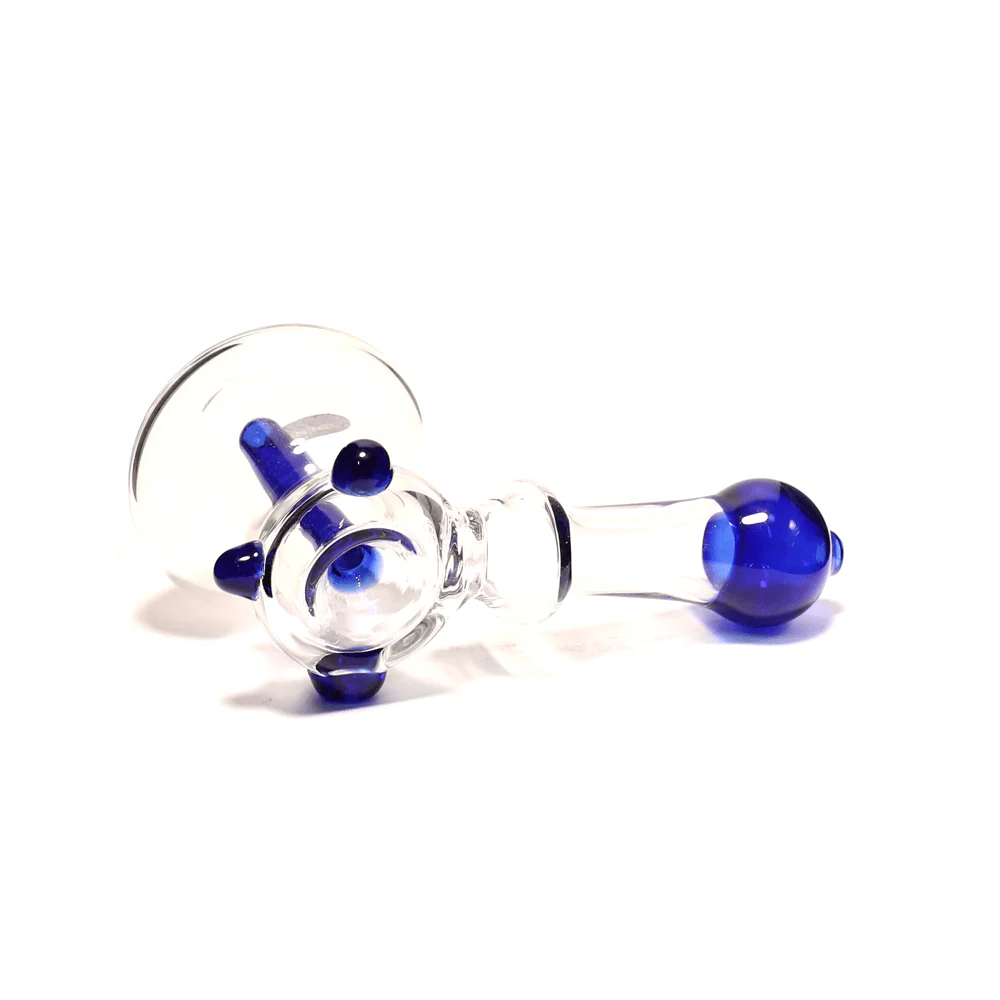 BLUE TIP GLASS HAMMER PIPE - SML - Image 4