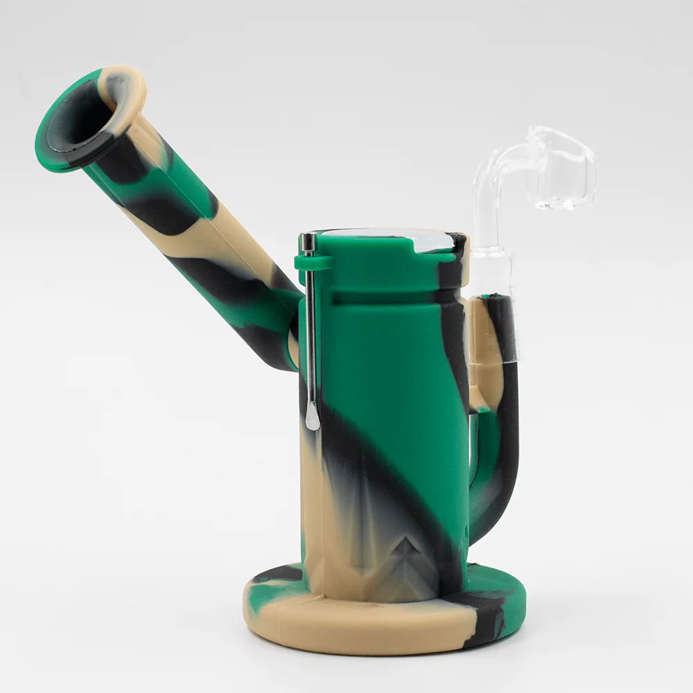Steel Dab Silicone Bong - Camo - Image 3