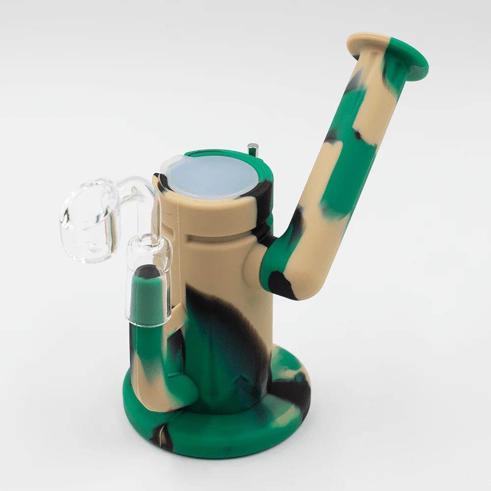 Steel Dab Silicone Bong - Camo - Image 4