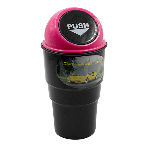 Butt Bin Black With Lid Ash Tray - Image 4
