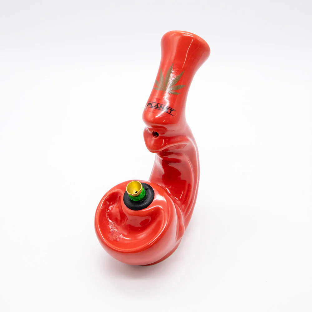 Sherlock Gripper Ceramic Bong - Red - Image 2