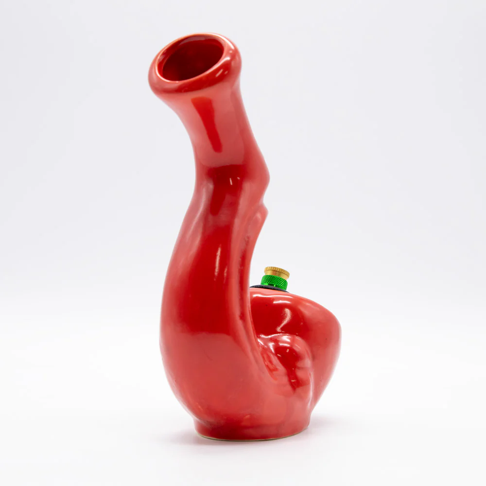 Sherlock Gripper Ceramic Bong - Red - Image 3