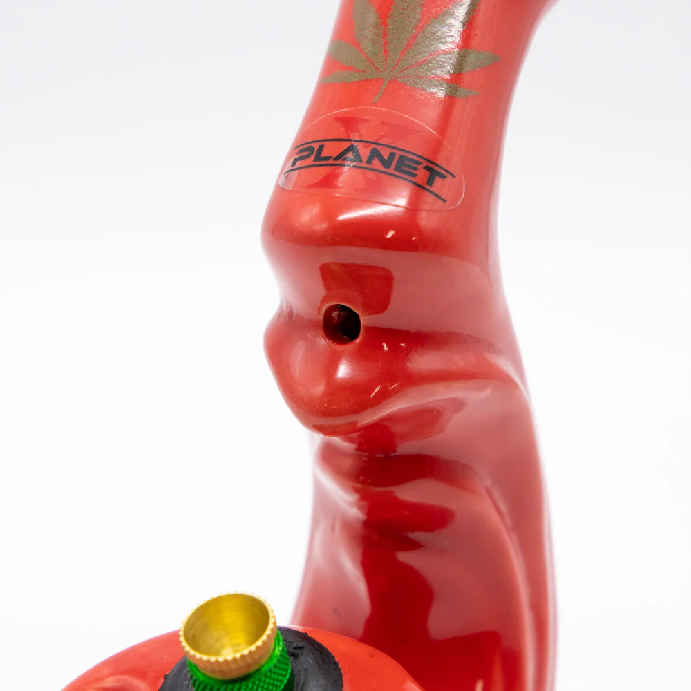 Sherlock Gripper Ceramic Bong - Red - Image 5