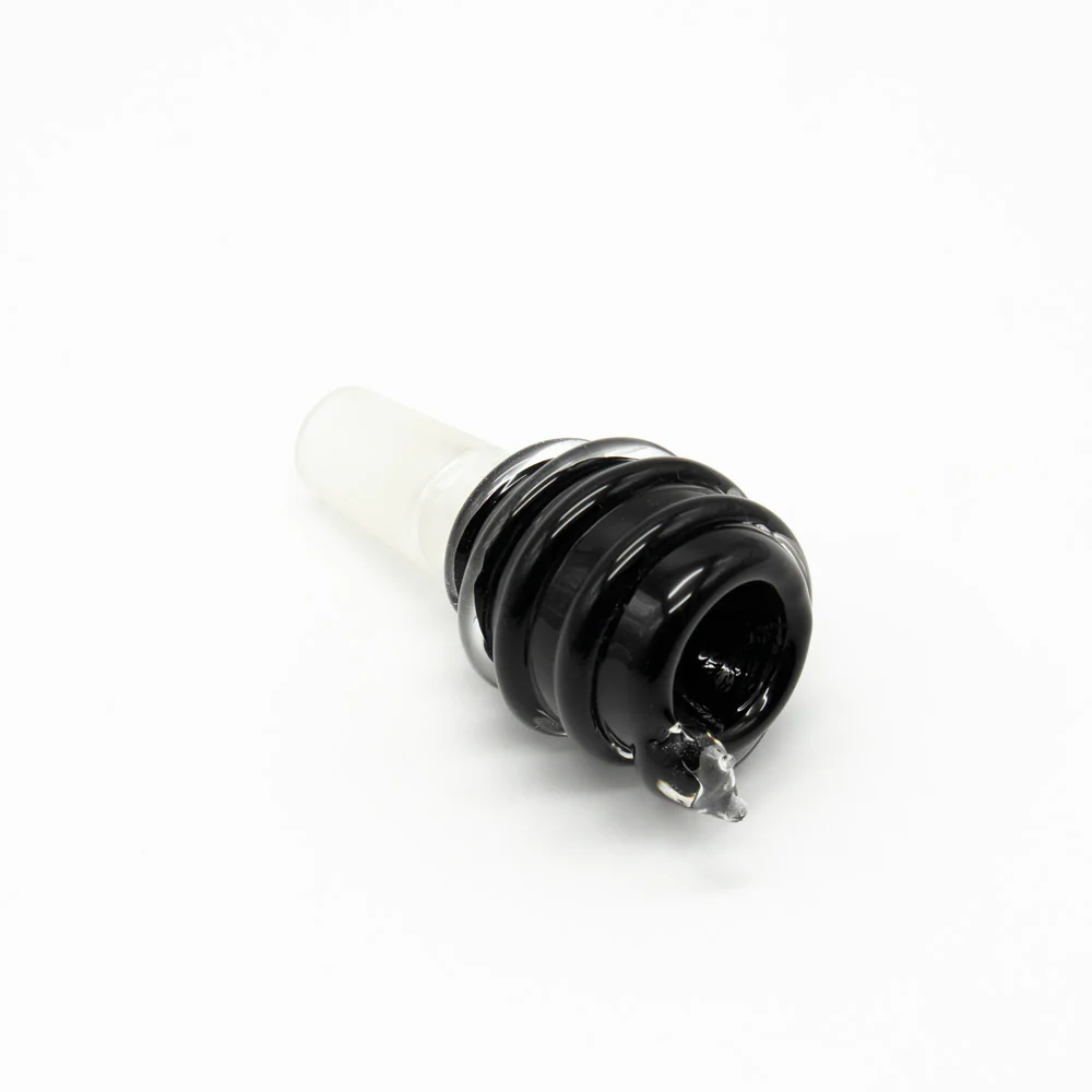 Coiled Black Snake Glass Cone - Image 3
