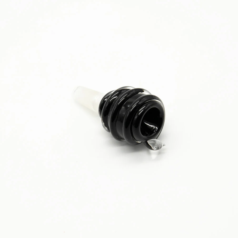 Coiled Black Snake Glass Cone - Image 5