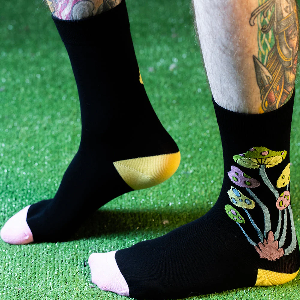 Highlines Mushroom Crew Socks - Image 2