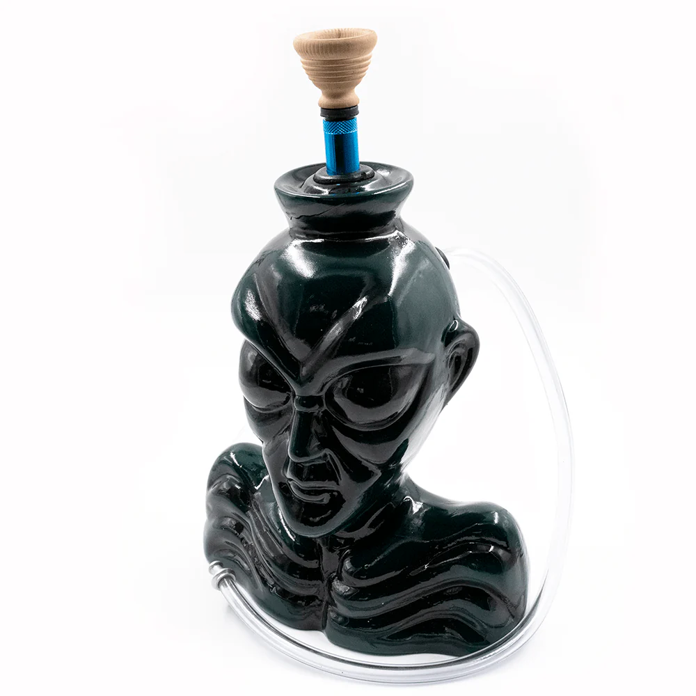 Alien Ceramic Hose Bong - Dark Green - Image 3