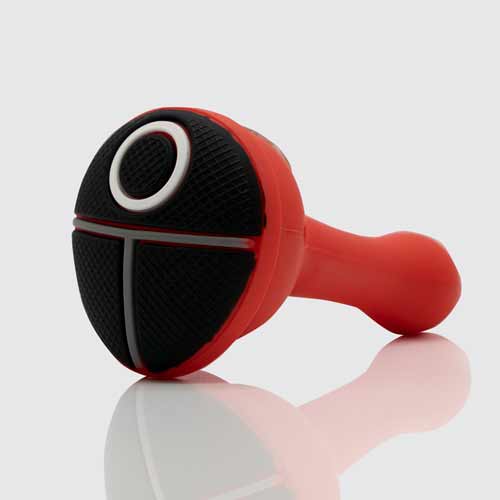 Red Mask Silicone Dry Pipe [Circle] - Image 2