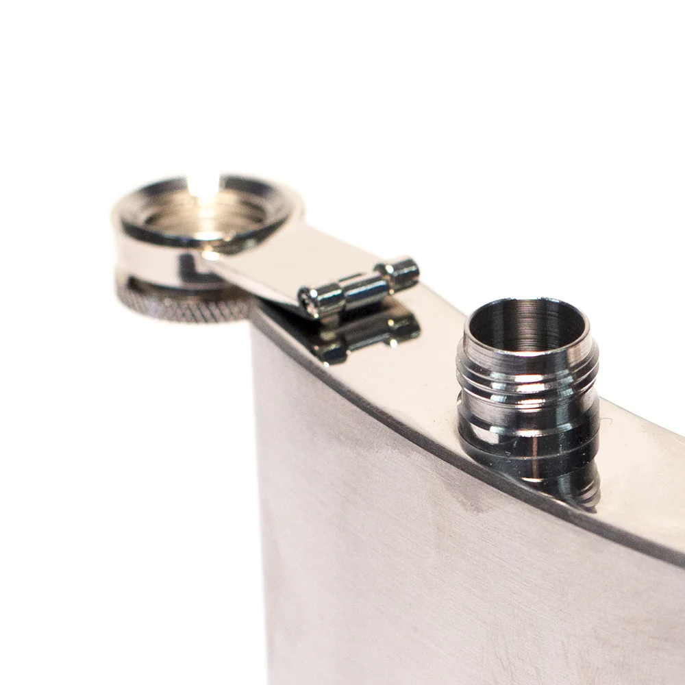 FLASK - MATTE SILVER 7oz FLASK - Image 3