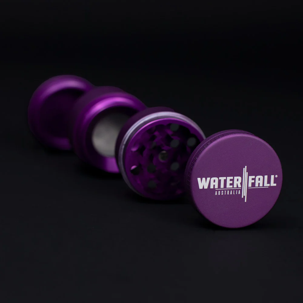 Four-Part Aluminium Grinder with Removable Screen - Matte Dark Purple (43mm) - Image 4