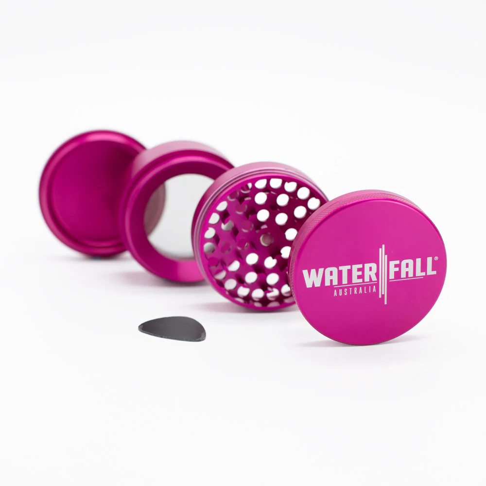 Four-Part Gloss Aluminium Grinder with Removable Screen 63mm - Image 10
