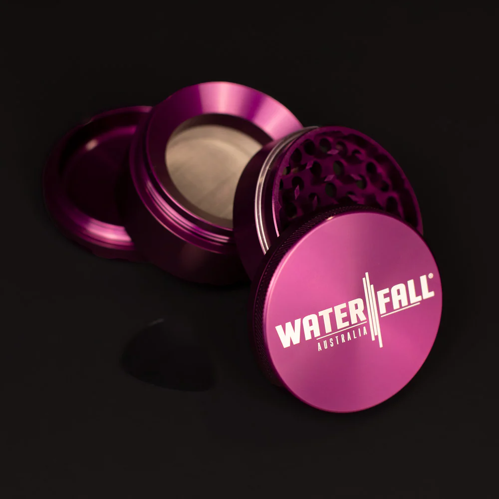 Four-Part Gloss Aluminium Grinder with Removable Screen 63mm - Image 14