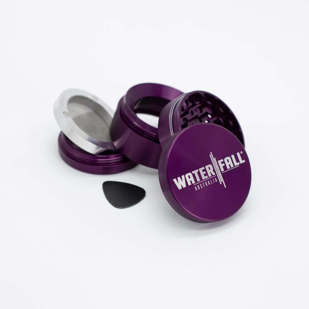 Four-Part Gloss Aluminium Grinder with Removable Screen 63mm - Image 20