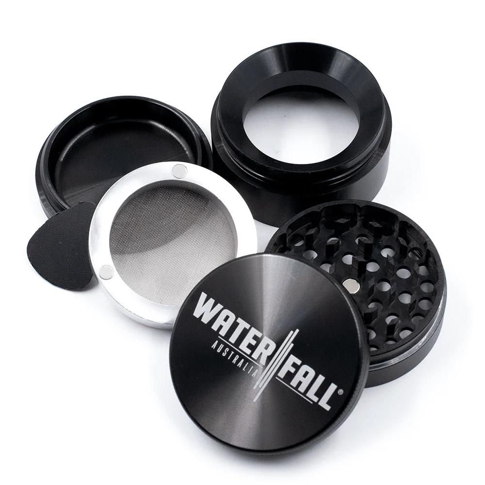 Four-Part Gloss Aluminium Grinder with Removable Screen 63mm - Image 30
