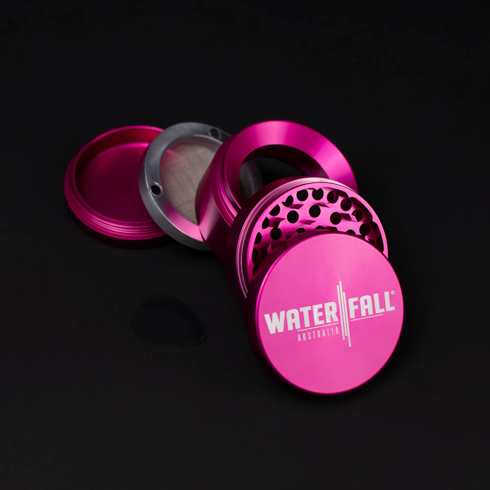 Four-Part Gloss Aluminium Grinder with Removable Screen 63mm - Image 8