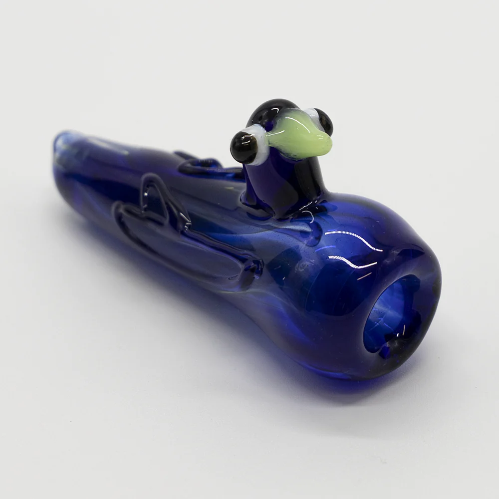 GLASS PIPE- DARK BLUE DUCK #24 - Image 2