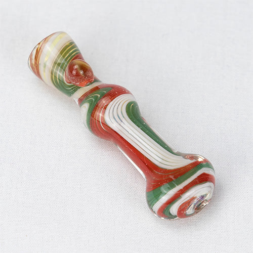 Glass Pipe- Dumbell Twist Rasta #23 - Image 2
