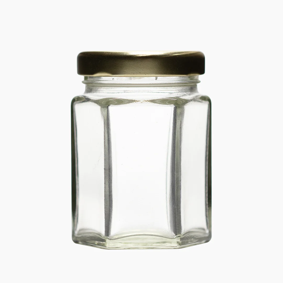 Glass Stash Jar Hexagon In My Time Of Weed - 50ml - Image 3