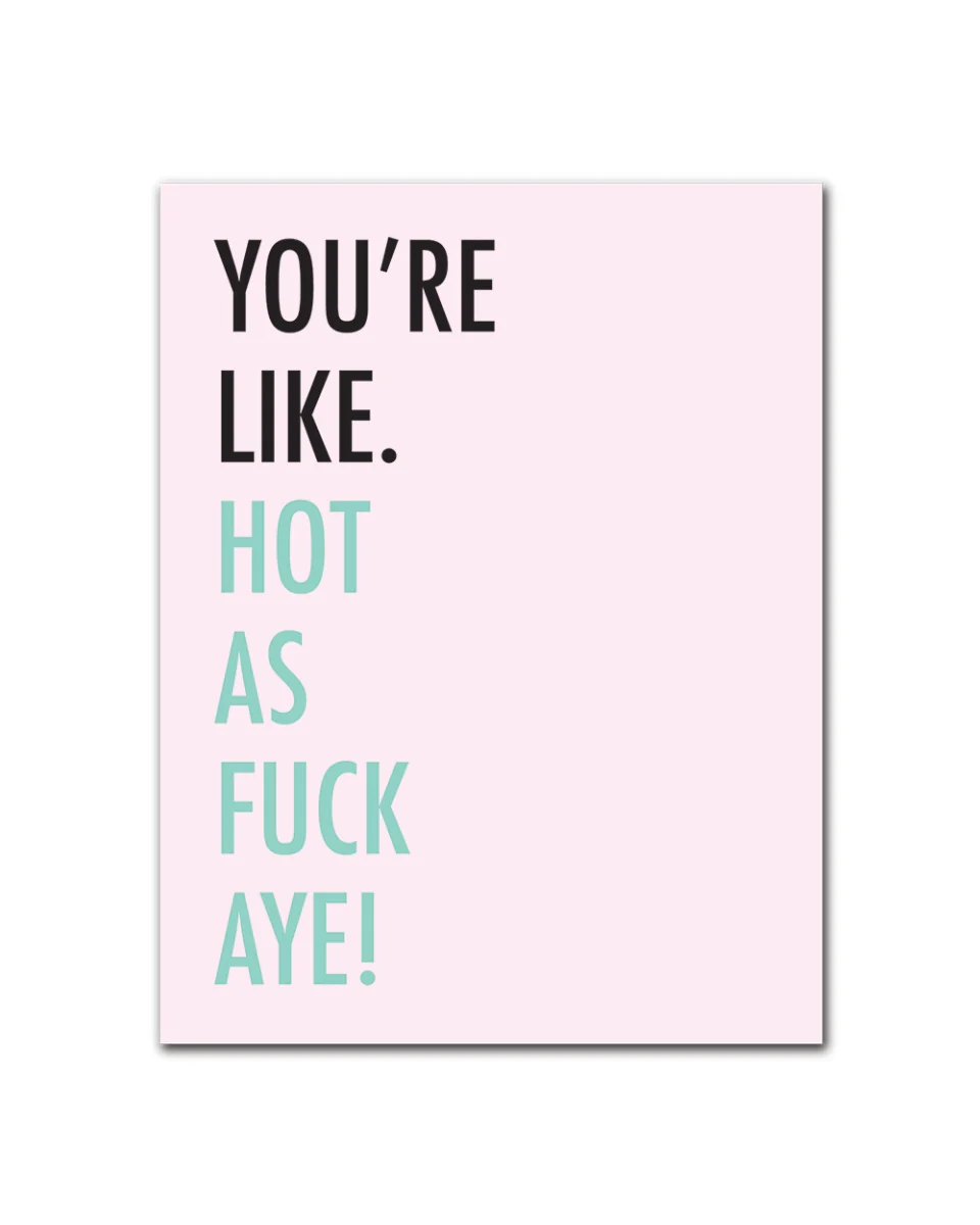 GREETING CARD - YOU'RE LIKE HOT AF AYE WAKE N BAKE - Image 2