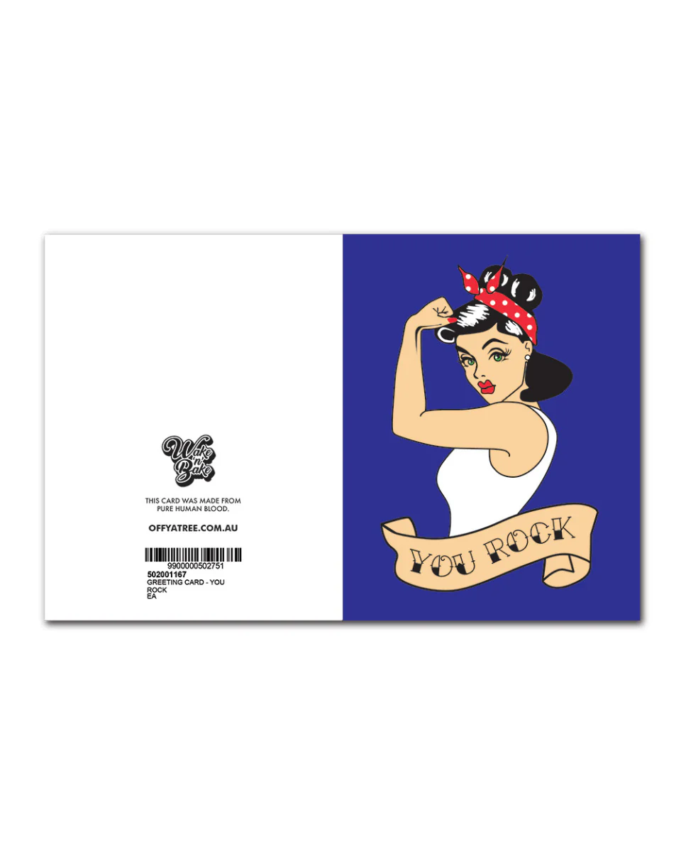 GREETING CARD - YOU ROCK BLUE WAKE N BAKE - Image 4