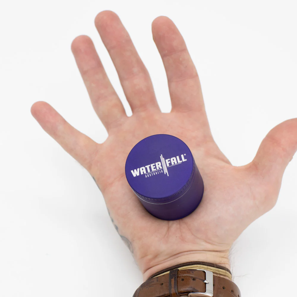 Four-Part Aluminium Grinder with Removable Screen - Matte Blue (43mm) - Image 3