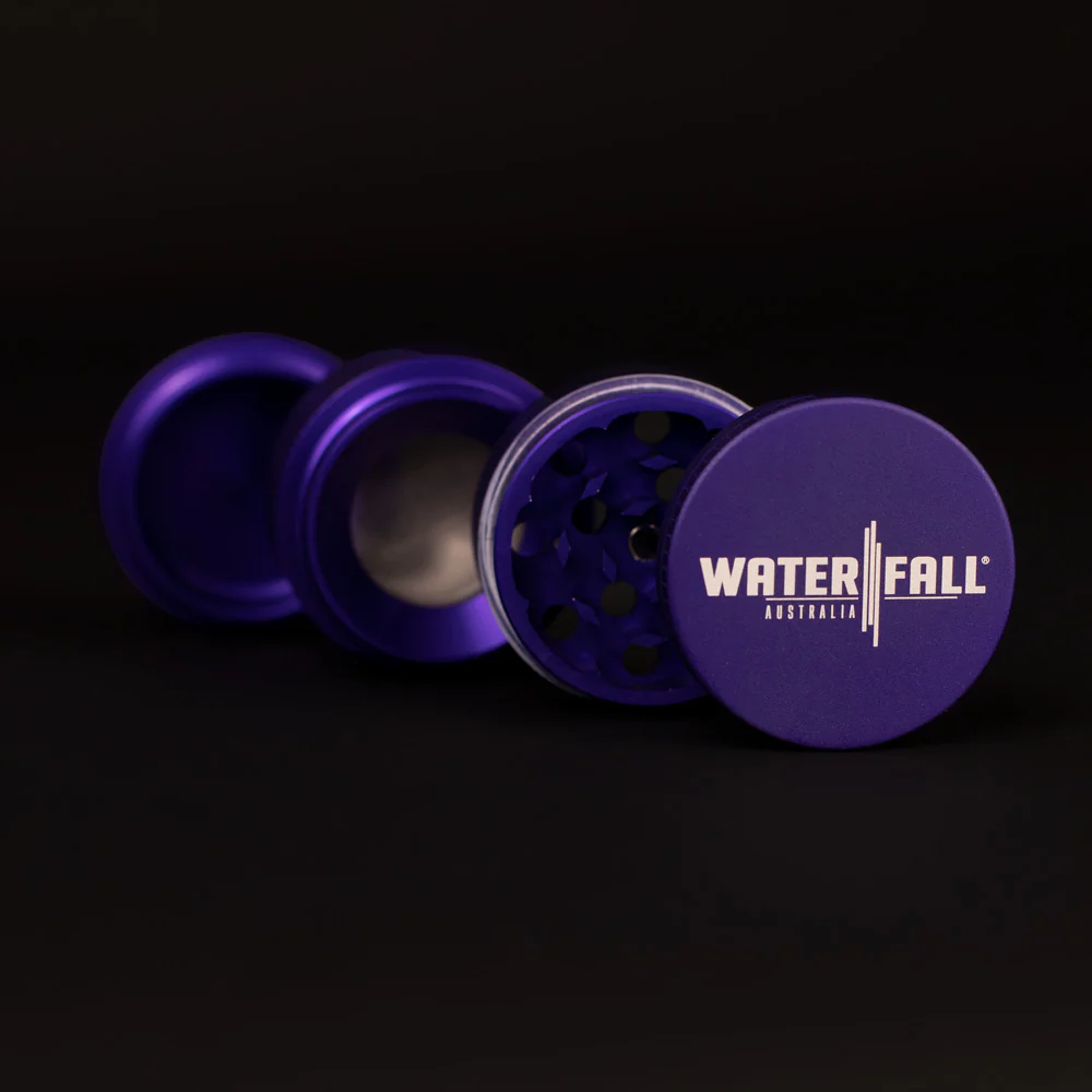 Four-Part Aluminium Grinder with Removable Screen - Matte Blue (43mm) - Image 5
