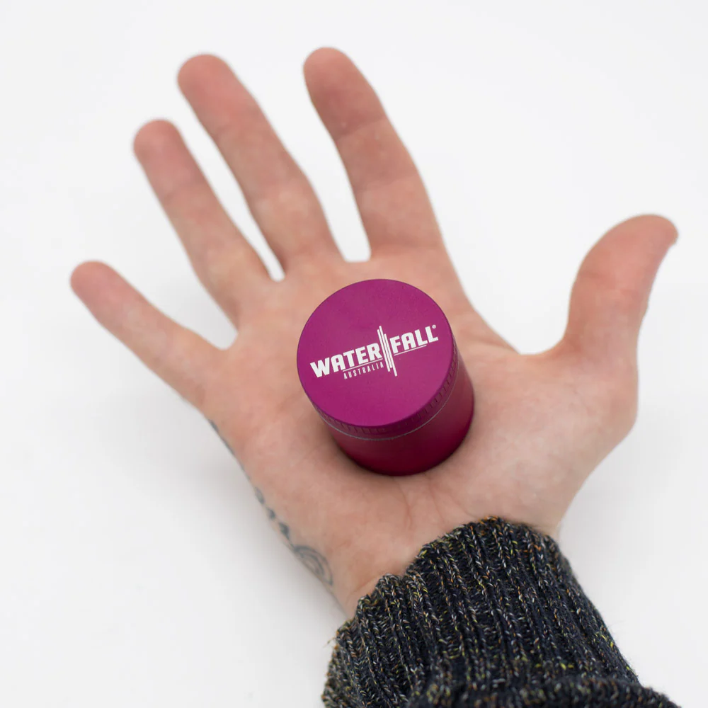 Four-Part Aluminium Grinder with Removable Screen - Matte Pink (43mm) - Image 4