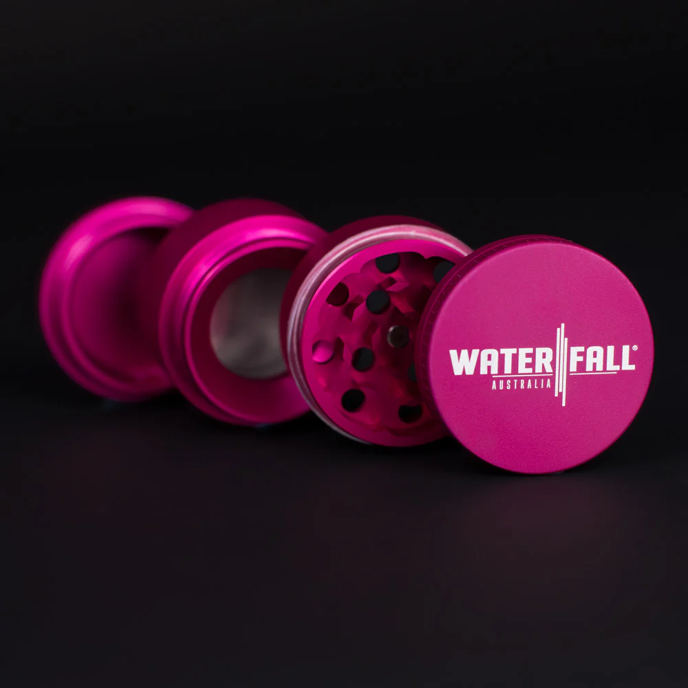 Four-Part Aluminium Grinder with Removable Screen - Matte Pink (43mm) - Image 5