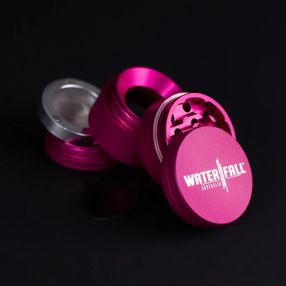 Four-Part Aluminium Grinder with Removable Screen - Matte Pink (43mm) - Image 6
